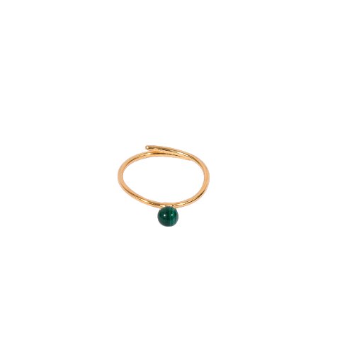 “Petra” ring II Μαλαχίτης
