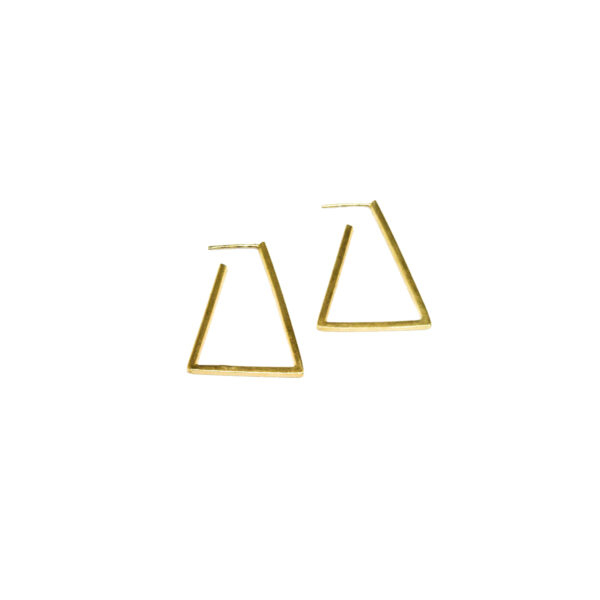 Geometry earrings R II gold plated