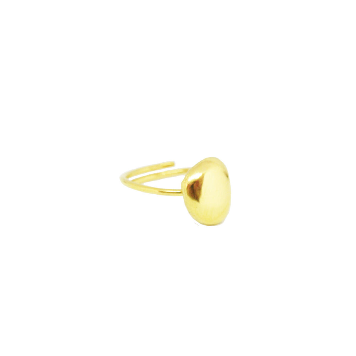 Droplet ring II gold plated