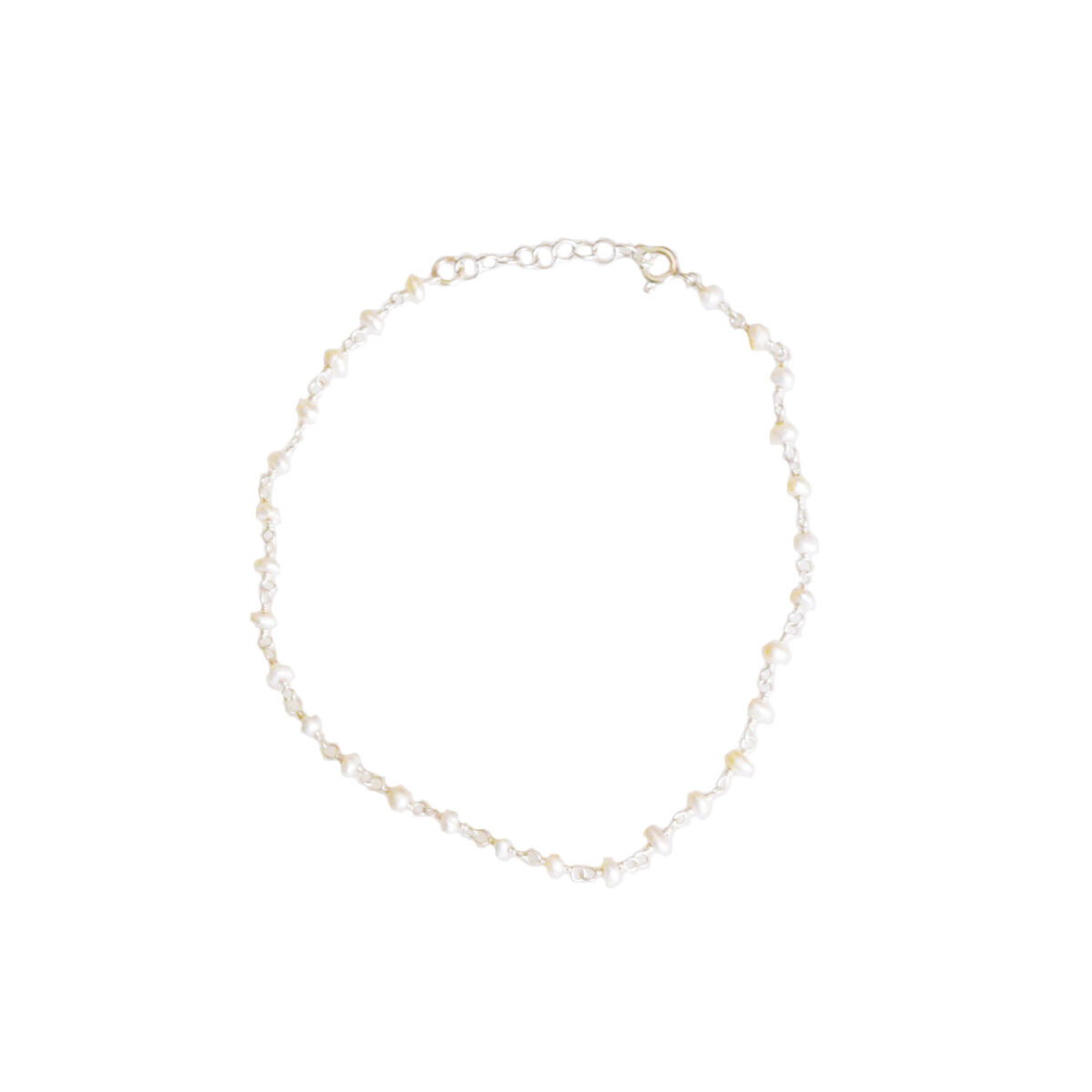 “Pearl” bracelet / anklet II silver
