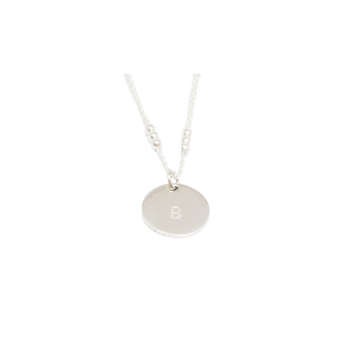 Tell me your initial II Silver necklace