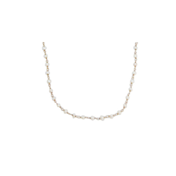 Pearl necklace II gold plated