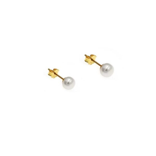 Pearl earrings II gold plated