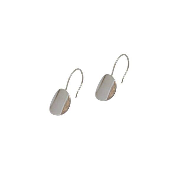 Full moon II silver earrings