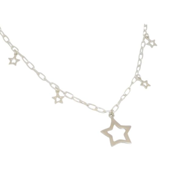 Stardust II silver necklace