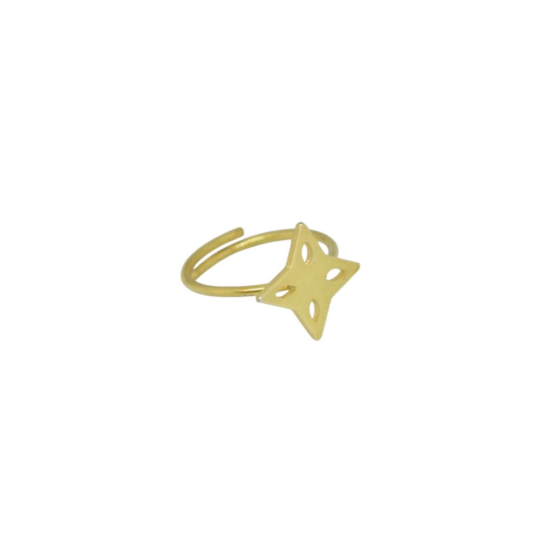 Rising star II gold plated ring