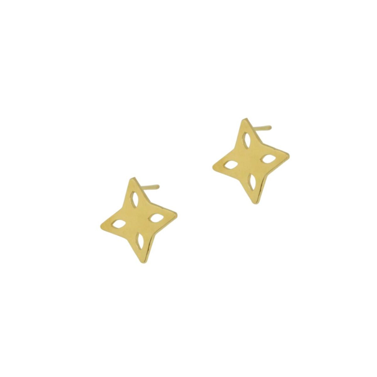 Rising star II gold plated earrings