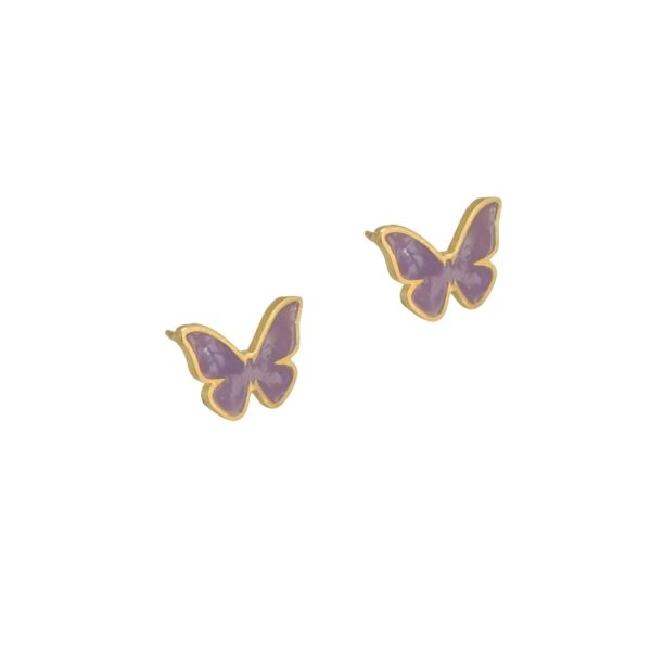 “Πεταλούδα” επίχρυσα σκουλαρίκια “Πεταλούδα” επίχρυσα σκουλαρίκια “Πεταλούδα” επίχρυσα σκουλαρίκια