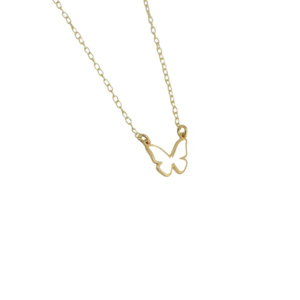 Butterfly gold plated necklace Butterfly gold plated necklace Butterfly gold plated necklace 3