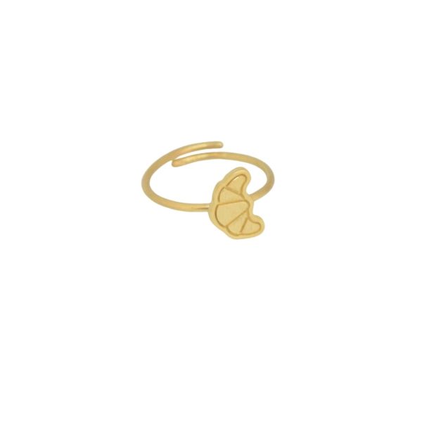 Croissant gold plated ring Croissant gold plated ring Croissant gold plated ring 2