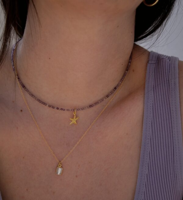 “Serenity”  gold plated necklace “Serenity”  gold plated necklace “Serenity”  gold plated necklace 3