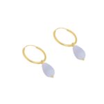 "Harmony" gold plated hoops