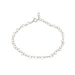 "Linked hearts" ασημένιο βραχιόλι