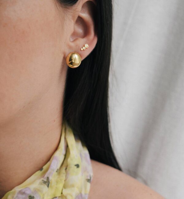 “Shiny dots”gold plated earrings “Shiny dots”gold plated earrings “Shiny dots”gold plated earrings 3