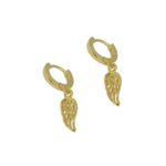 "Feather of love" επίχρυσα σκουλαρίκια