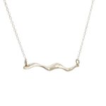 "Waves" ασημένιο κολιέ